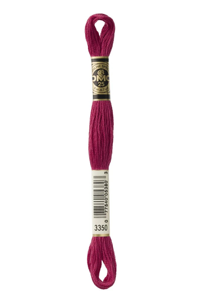 DMC Embroidery Floss 3350 Dragonfruit - Woven Modern Fabric Gallery