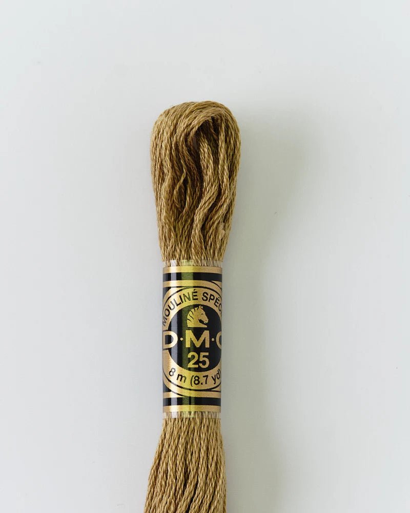 DMC Embroidery Floss 371 Steppe - Woven Modern Fabric Gallery