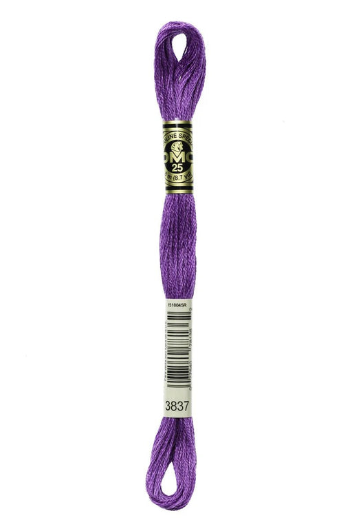 DMC Embroidery Floss 3837 Metallic Purple - Woven Modern Fabric Gallery
