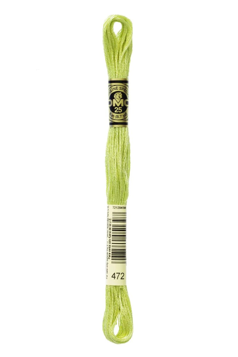 DMC Embroidery Floss 472 Green Bud - Woven Modern Fabric Gallery