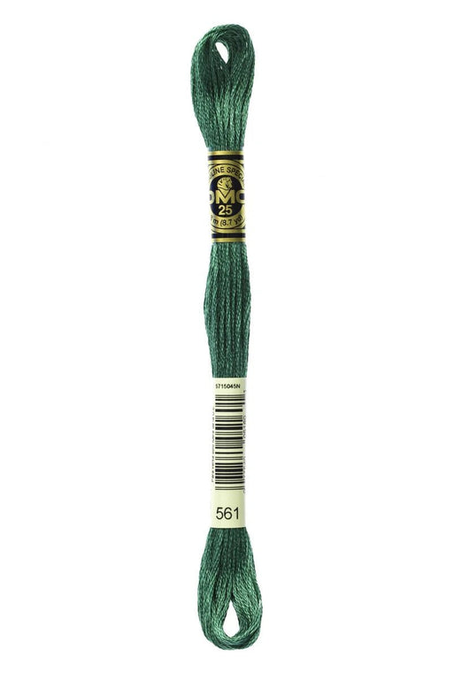 DMC Embroidery Floss 561 Cypress Green - Woven Modern Fabric Gallery