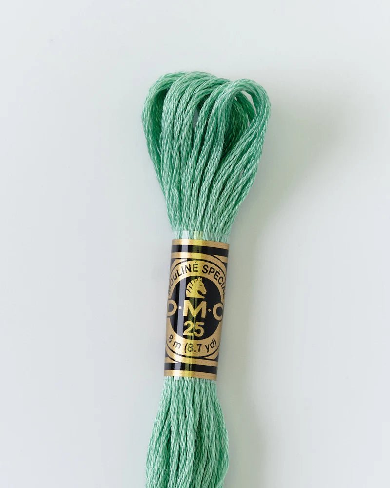 DMC Embroidery Floss 563 Celedon - Woven Modern Fabric Gallery