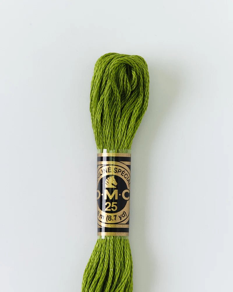 DMC Embroidery Floss 581 Grasshopper - Woven Modern Fabric Gallery