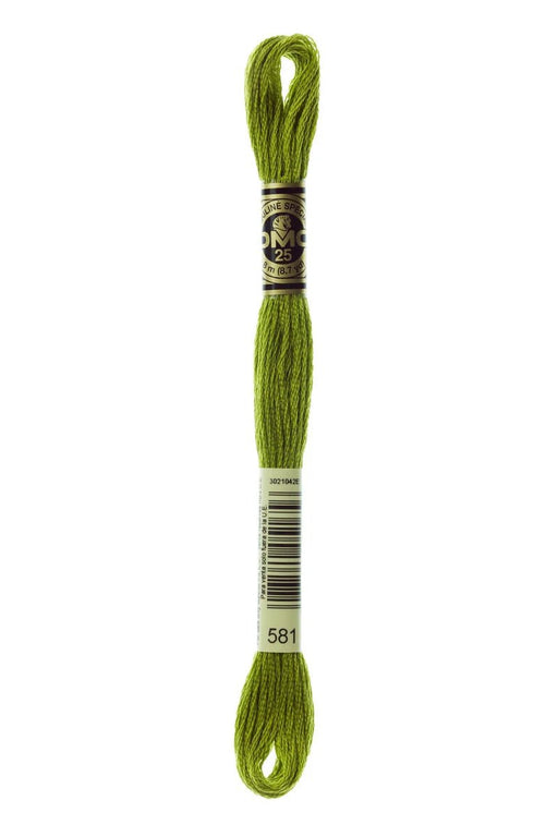 DMC Embroidery Floss 581 Grasshopper - Woven Modern Fabric Gallery