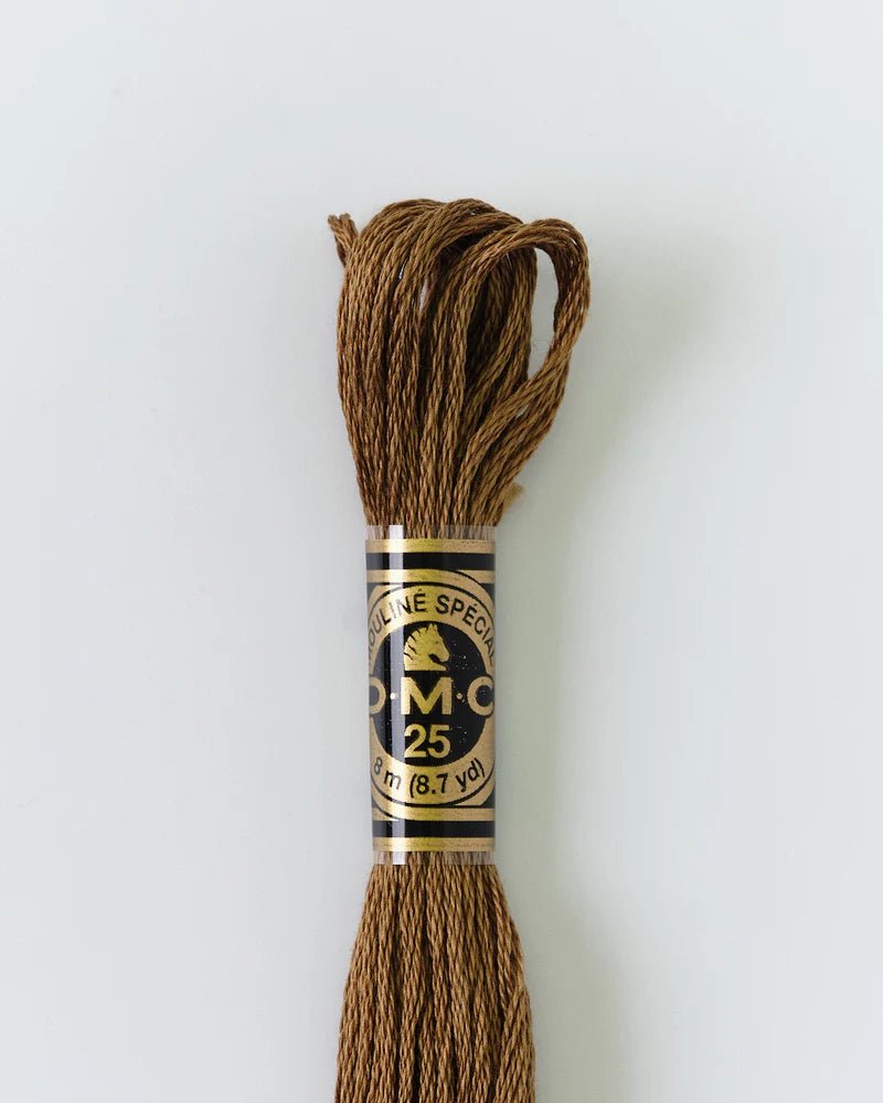 DMC Embroidery Floss 610 Beaver - Woven Modern Fabric Gallery