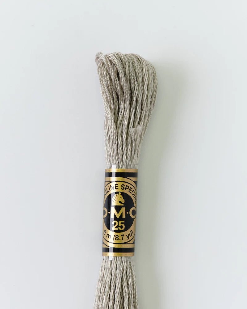 DMC Embroidery Floss 648 White Pepper - Woven Modern Fabric Gallery