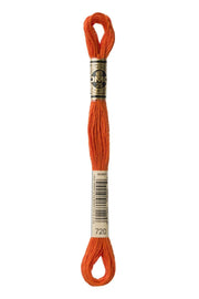 DMC Embroidery Floss 720 Rust - Woven Modern Fabric Gallery