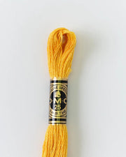 DMC Embroidery Floss 728 Mustard - Woven Modern Fabric Gallery