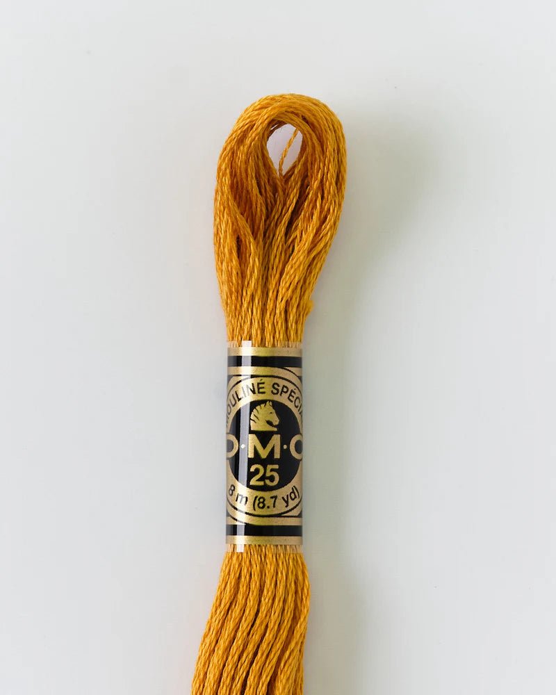 DMC Embroidery Floss 783 Old Gold - Woven Modern Fabric Gallery
