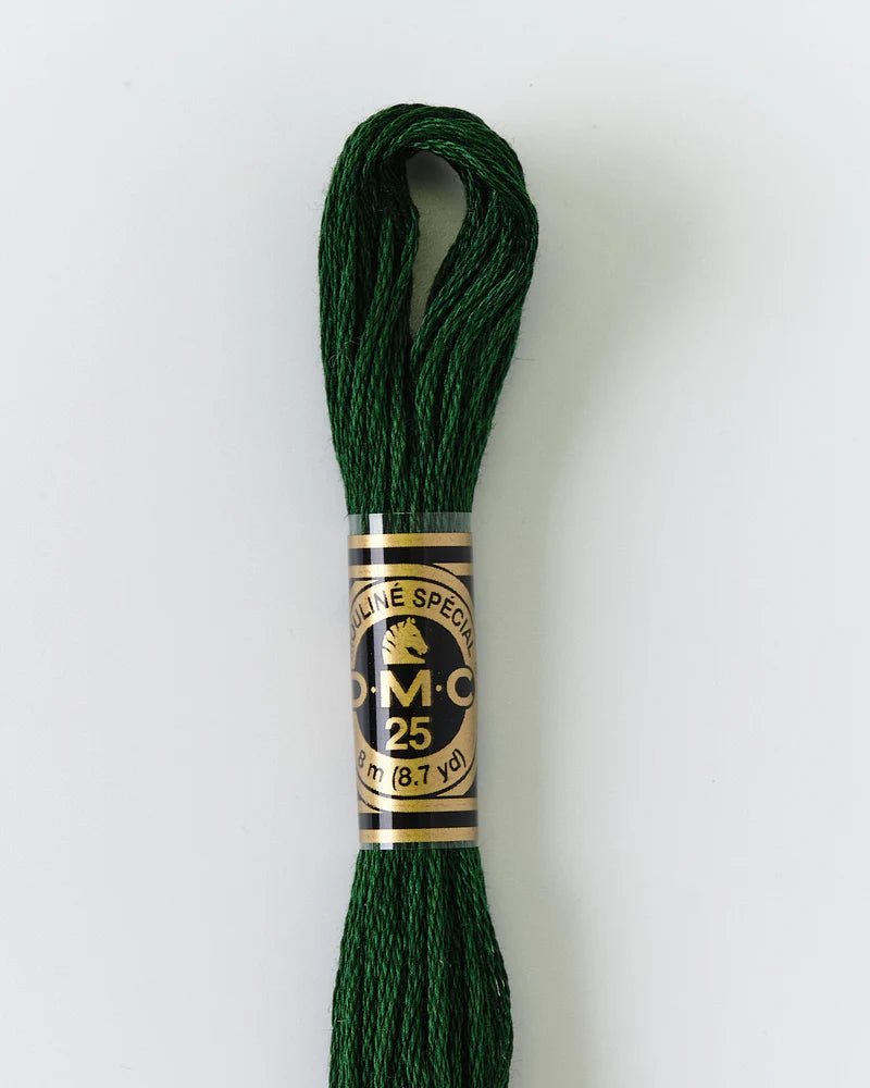 DMC Embroidery Floss 890 Black Forest - Woven Modern Fabric Gallery