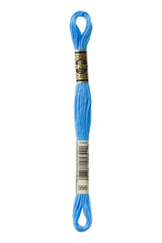 DMC Embroidery Floss 996 Electric Blue - Woven Modern Fabric Gallery