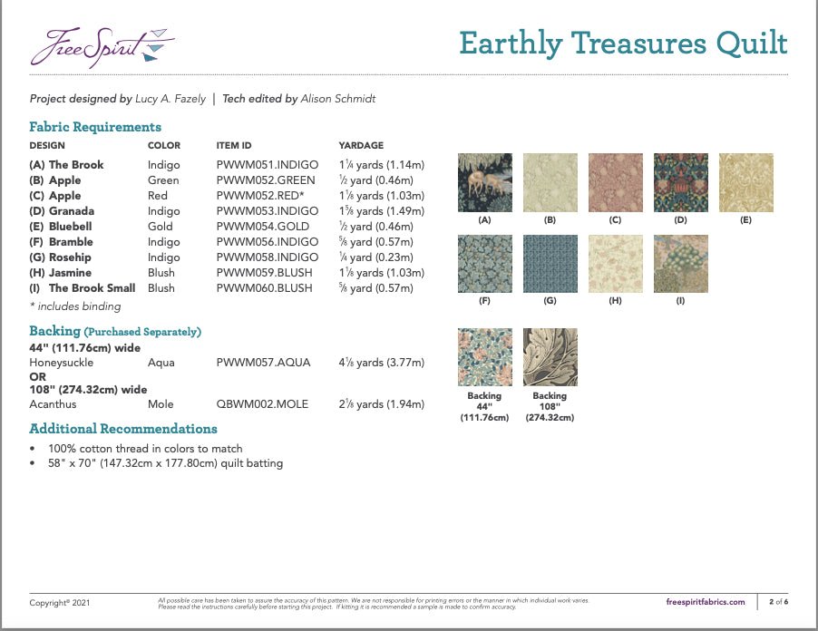 Earthly Treasures Quilt - Woven Modern Fabric Gallery