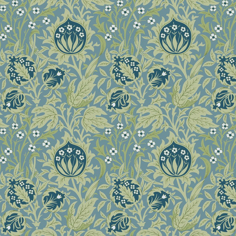 Elmcote Dearle Blue - Woven Modern Fabric Gallery