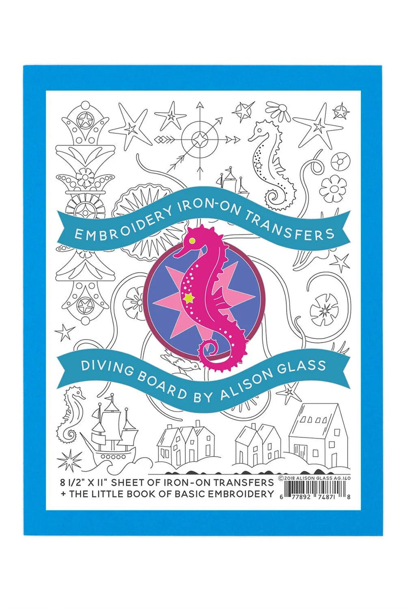 Embroidery Set Diving Board - Woven Modern Fabric Gallery