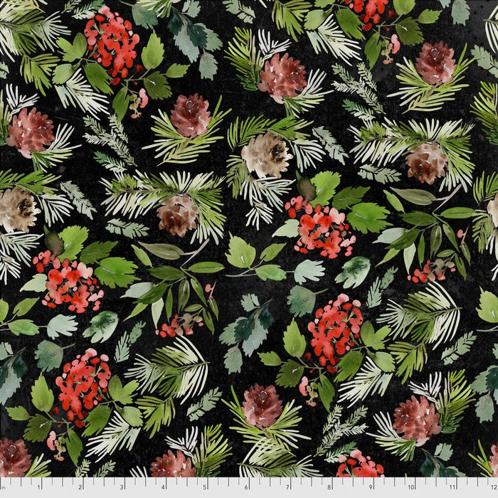 Evergreen Floral - Woven Modern Fabric Gallery