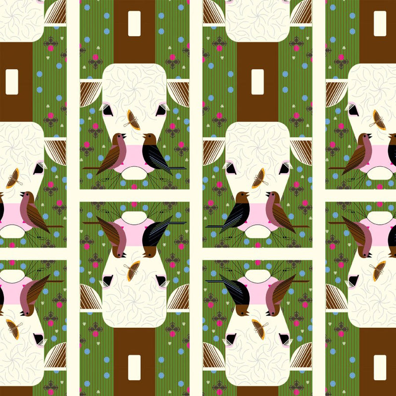 Feathered Freeloaders - Woven Modern Fabric Gallery