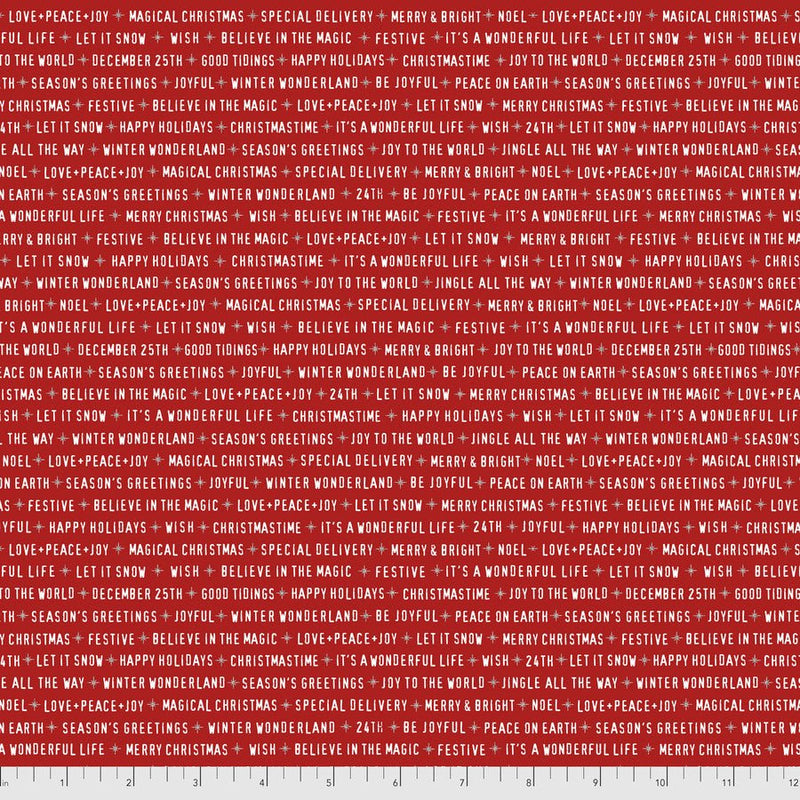 Festive Text - Woven Modern Fabric Gallery