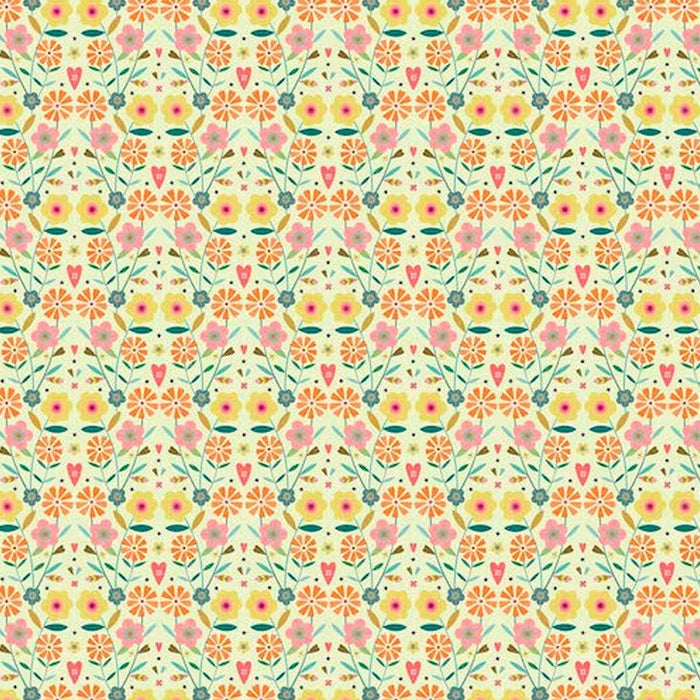 Floral Symmetry - Woven Modern Fabric Gallery