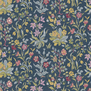 Flowers by May Navy - Woven Modern Fabric Gallery