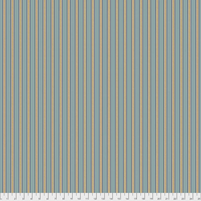 Gilt Stripe Blue - Woven Modern Fabric Gallery