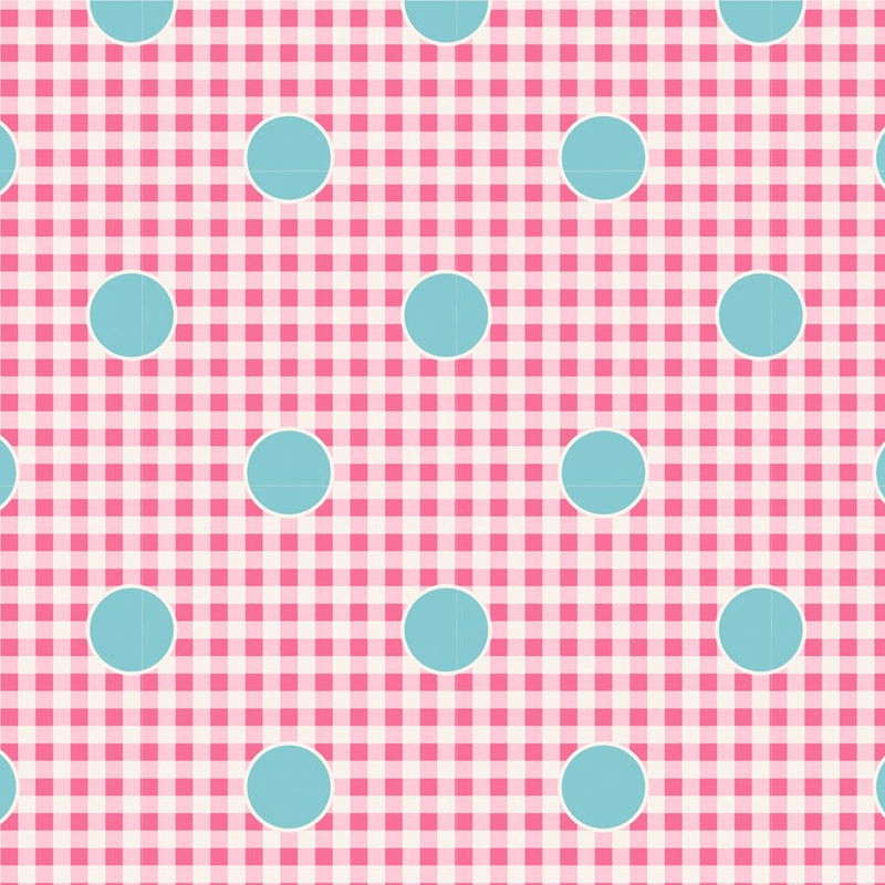 Gingdot Rose - Woven Modern Fabric Gallery