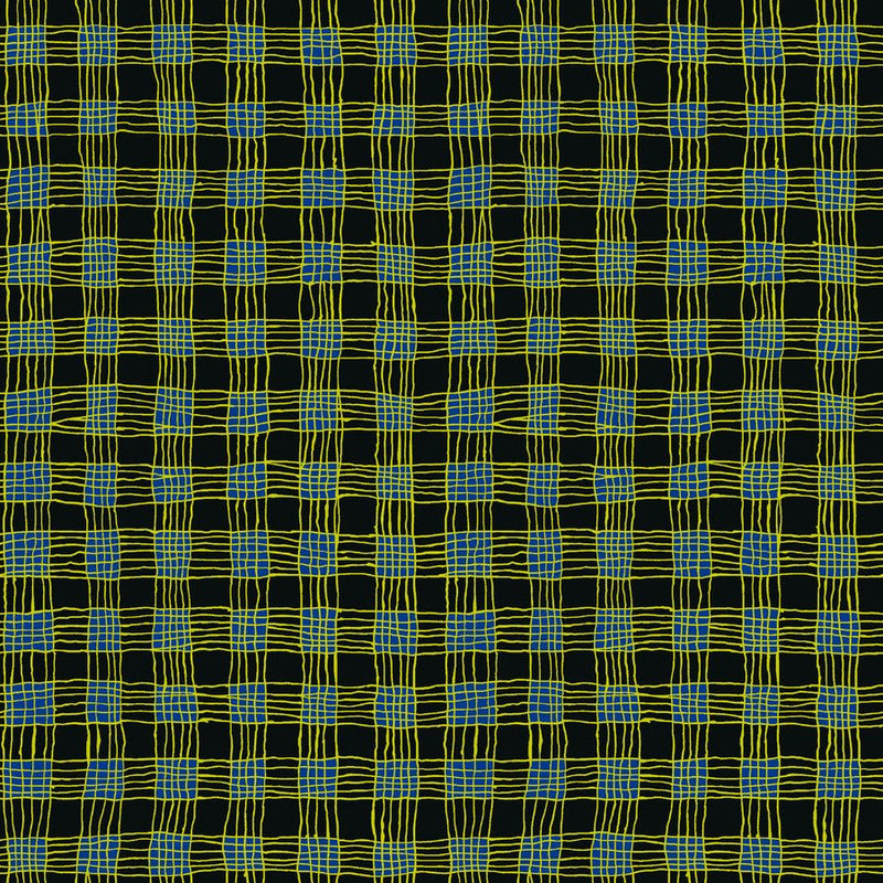 Gingham Black - Woven Modern Fabric Gallery