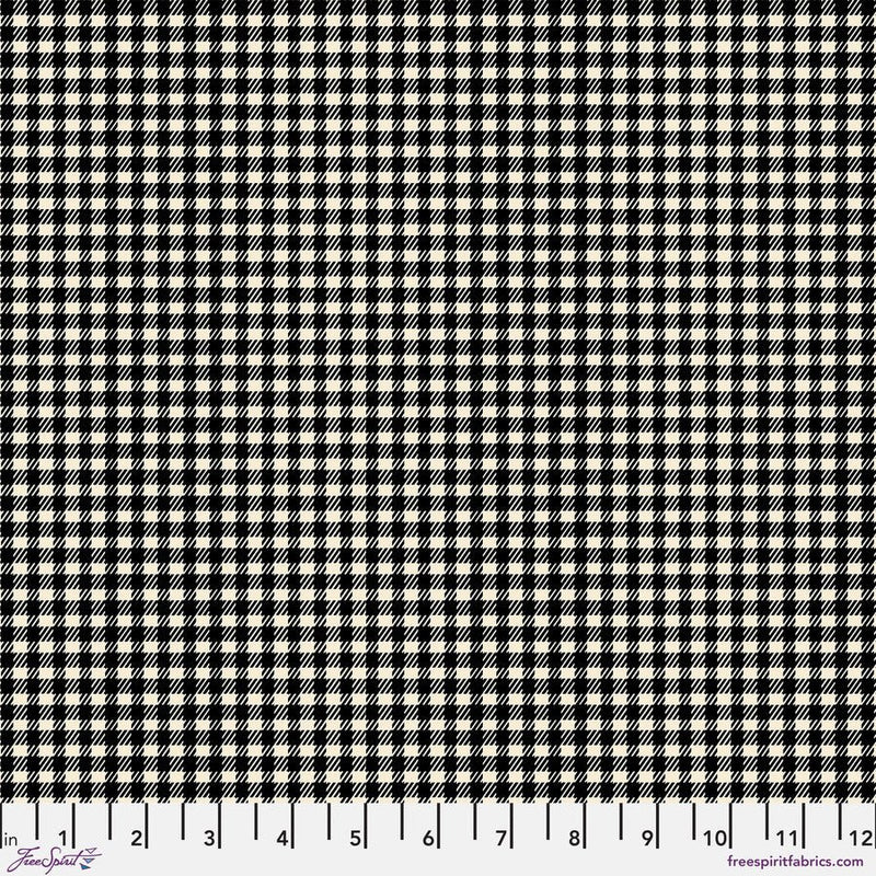 Gingham Flannel Black - Woven Modern Fabric Gallery