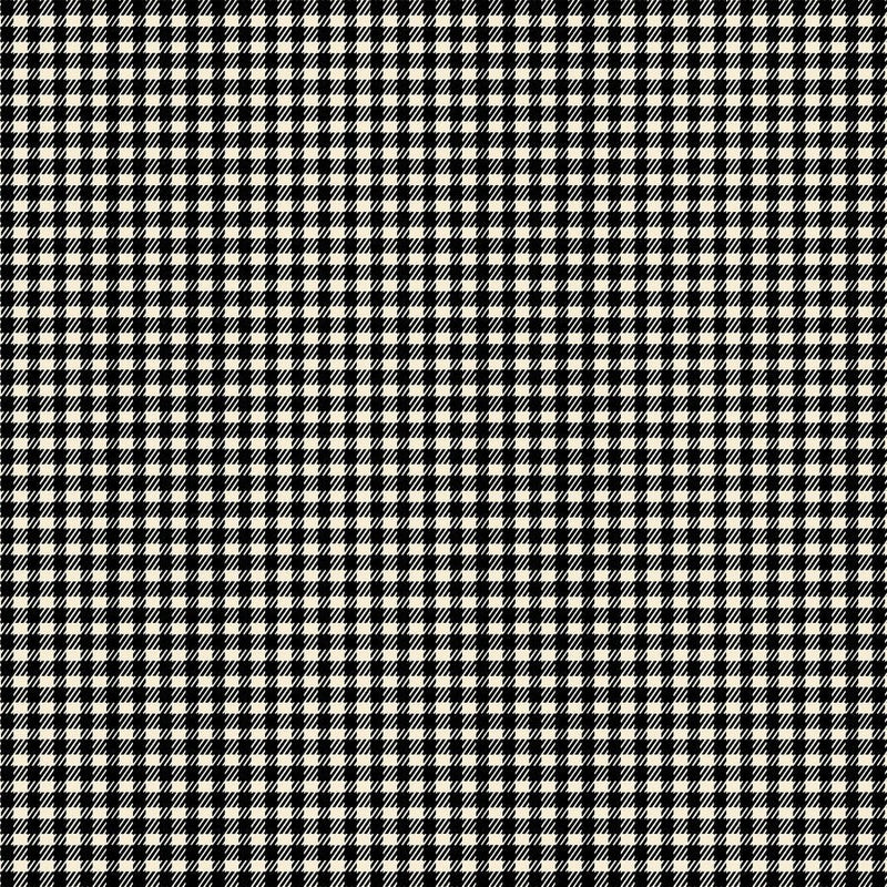 Gingham Flannel Black - Woven Modern Fabric Gallery