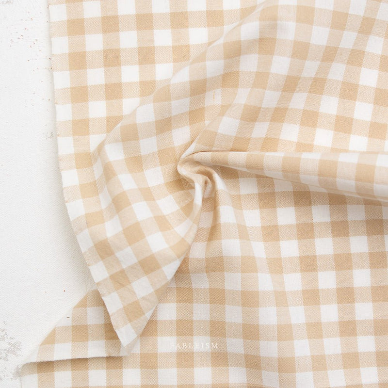 Gingham Shortbread woven fabric - Woven Modern Fabric Gallery