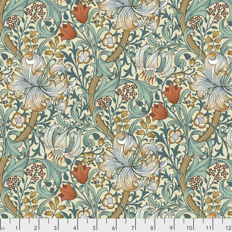 Golden Lily Autumn - Woven Modern Fabric Gallery