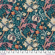 Golden Lily Teal - Woven Modern Fabric Gallery