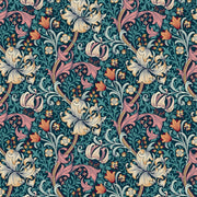 Golden Lily Teal Quilt Backing - Woven Modern Fabric Gallery