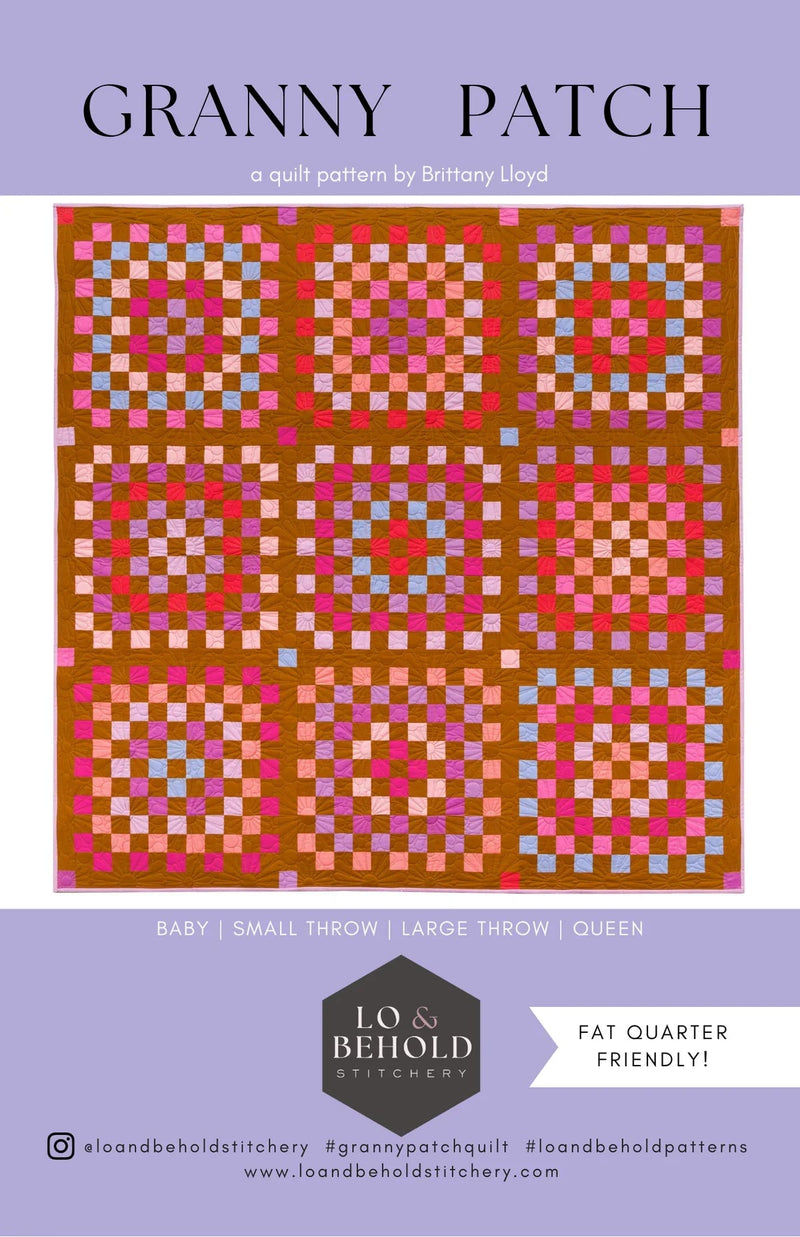 Granny Patch Quilt Pattern - Woven Modern Fabric Gallery