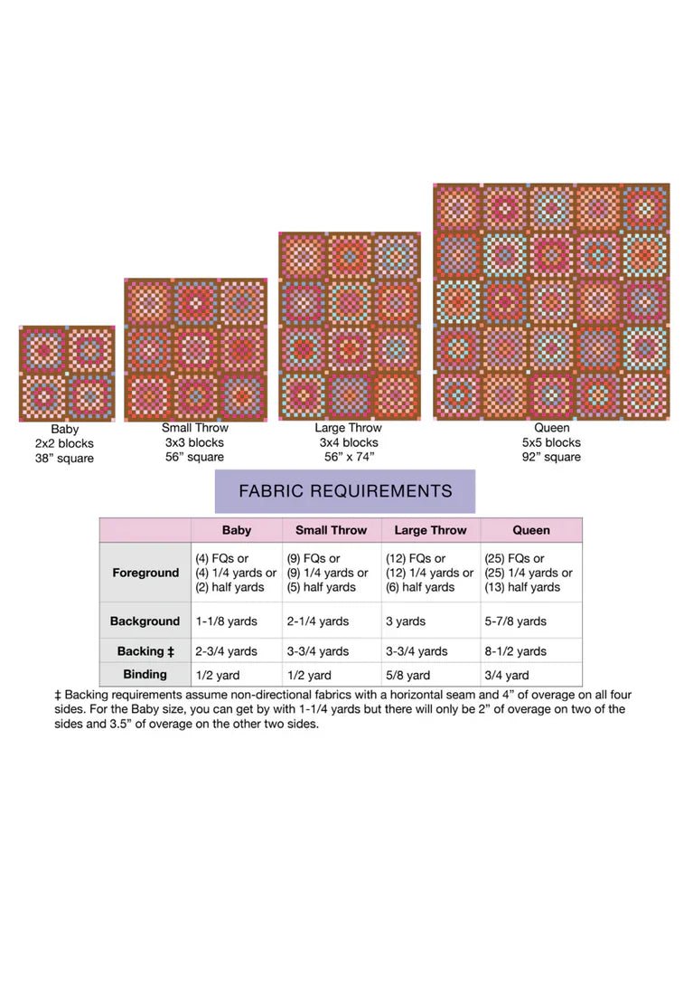 Granny Patch Quilt Pattern - Woven Modern Fabric Gallery