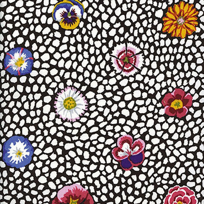 Guinea Flower White - Woven Modern Fabric Gallery