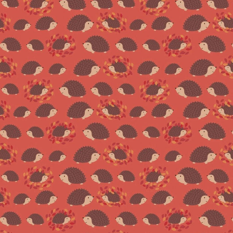 Hedgehogs Rust - Woven Modern Fabric Gallery