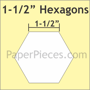 hexagons 1 1/2" - Woven Modern Fabric Gallery