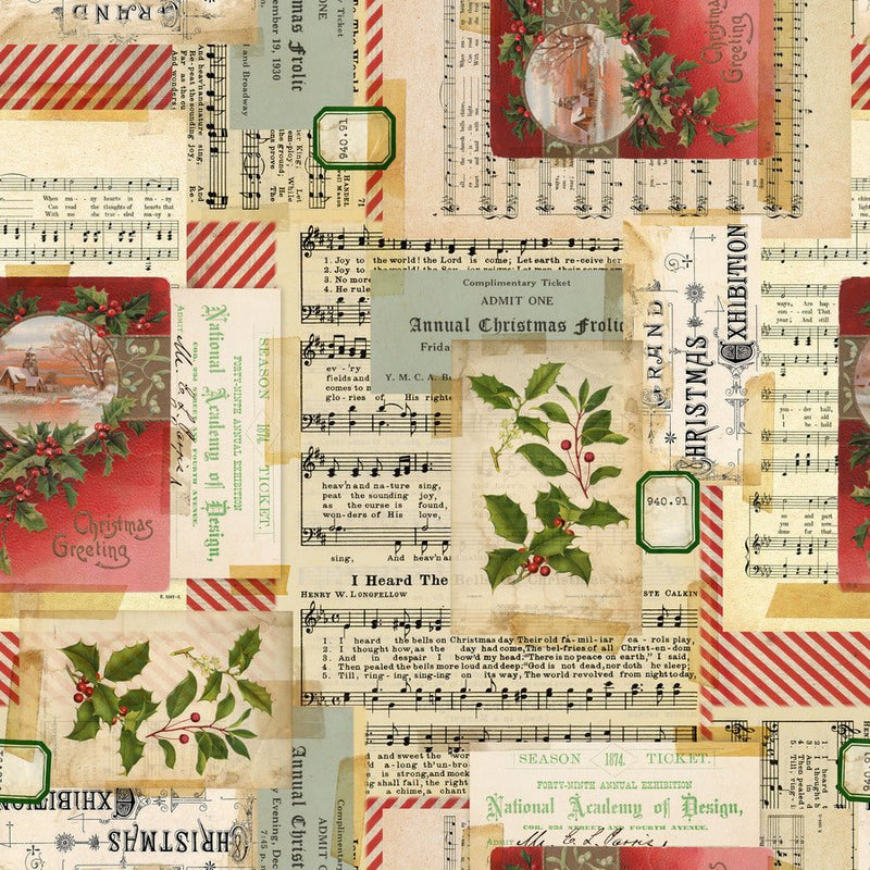 Holiday Collage Multi - Woven Modern Fabric Gallery