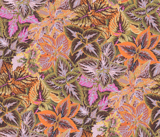 Kaffe Collective Bold Leaves Brown - Woven Modern Fabric Gallery