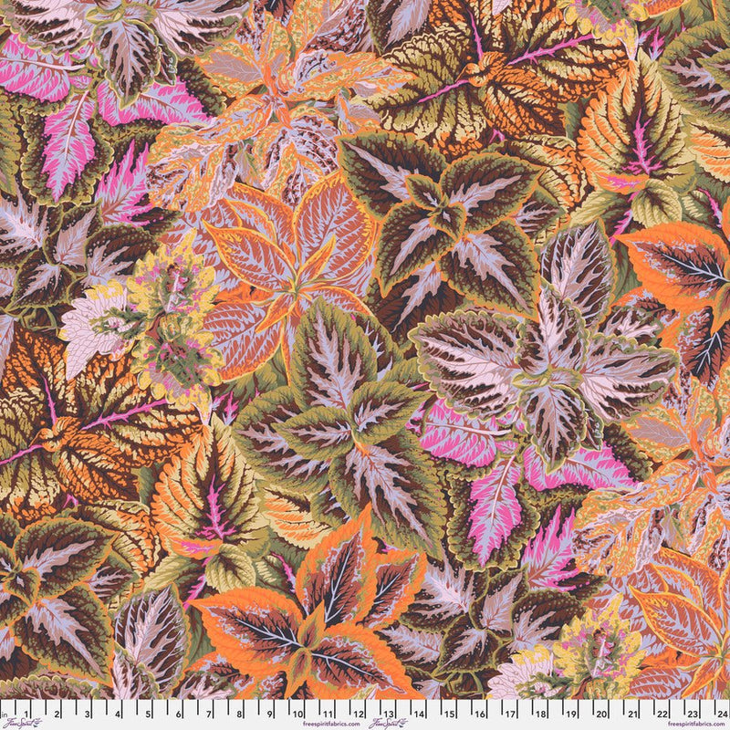 Kaffe Collective Bold Leaves Brown - Woven Modern Fabric Gallery