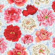 Kaffe Collective Brocade Peony Quilt Backing - Woven Modern Fabric Gallery