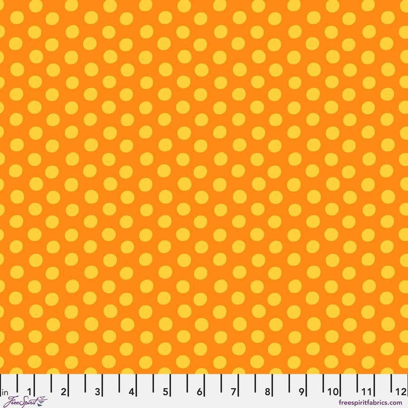 Kaffe Collective Spot Mango fabric - Woven Modern Fabric Gallery