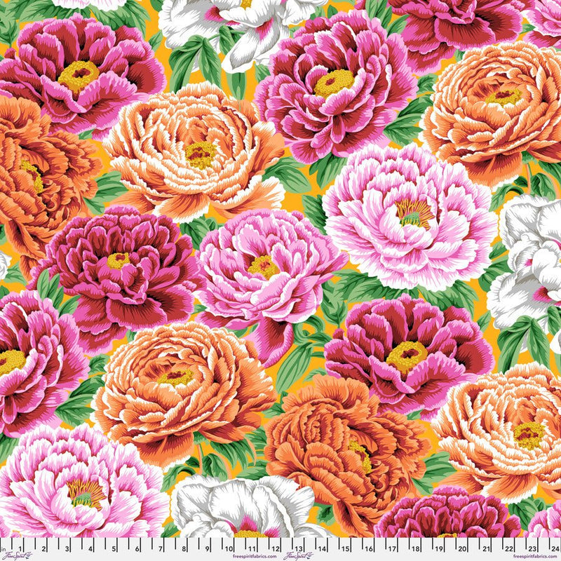 Kaffe Collective Tibetan Peony Warm - Woven Modern Fabric Gallery