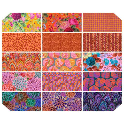 Kaffe Fassett Design Strip Warm - Woven Modern Fabric Gallery