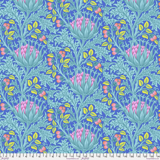 Kaffe X Morris Artichoke Blue - Woven Modern Fabric Gallery