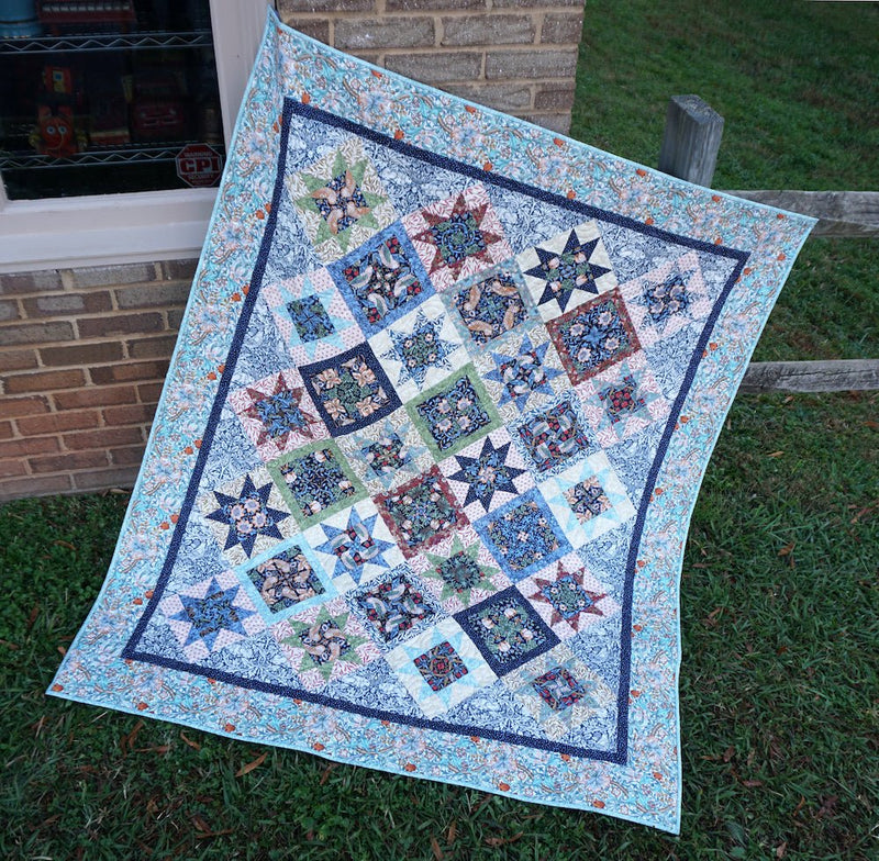 Kensington Kaleidoscope Quilt Kit - Woven Modern Fabric Gallery