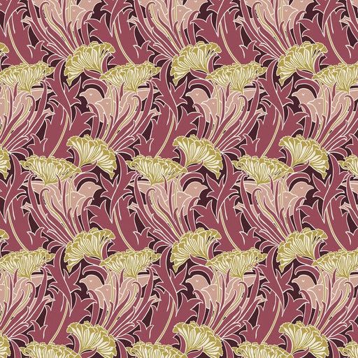 Morris & Co. Laceflower Wine fabric - Woven Modern Fabric Gallery