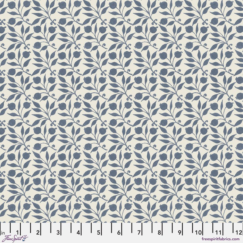 Large Rosehip Slate - Woven Modern Fabric Gallery