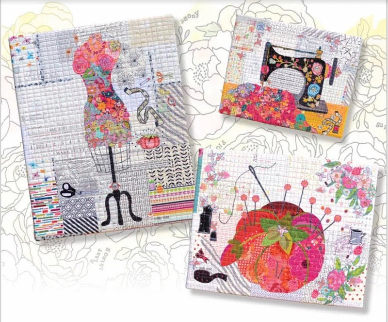 Laura Heine Teeny Tiny Collage Pattern 5 - Woven Modern Fabric Gallery