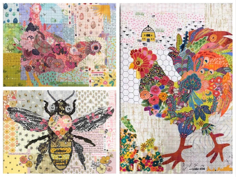 Laura Heine Teeny Tiny Collage Pattern 6 - Woven Modern Fabric Gallery